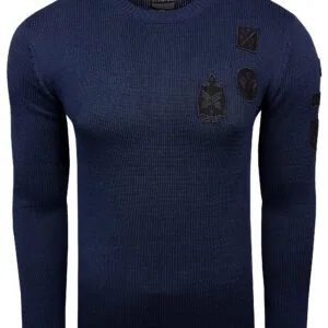 1008. Herr pullover emblem marine