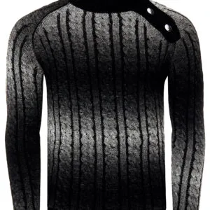 1021. Herr pullover Svart